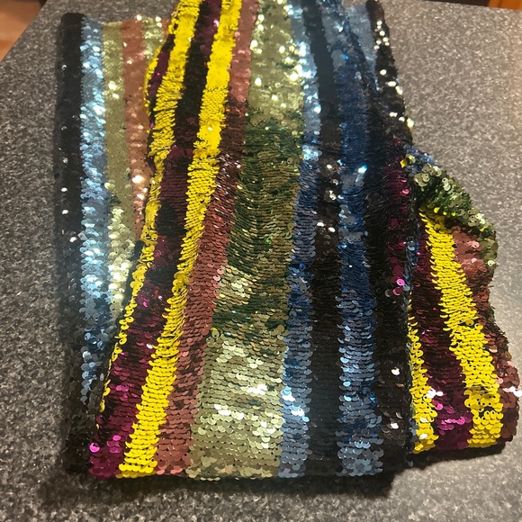 Forever 21 rainbow sequin pants - Picture 1 of 2